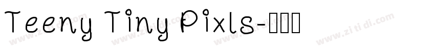 Teeny Tiny Pixls字体转换